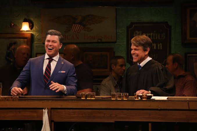 Matt Damon's Brett Kavanaugh Joined Aziz Ansari & Colin Jost in SNL's "Bar Cold Open"
