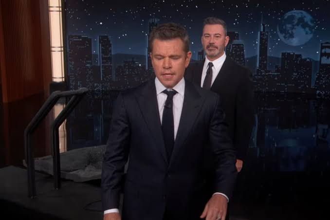 Watch Matt Damon Crash ‘Kimmel’ in a Literal Trojan Horse