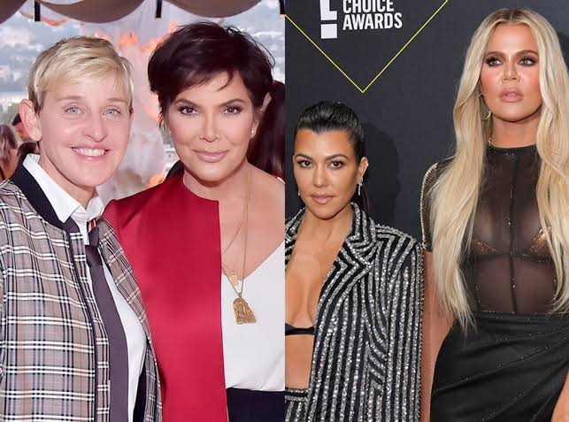 Khloe Kardashian, Kourtney Kardashian React to Ellen DeGeneres Paying Tribute to Late Grandma
