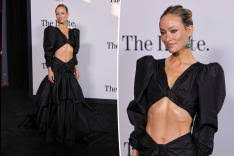 Olivia Wilde makes a splash on ‘The Invite’ red carpet in an ab-baring ballgown