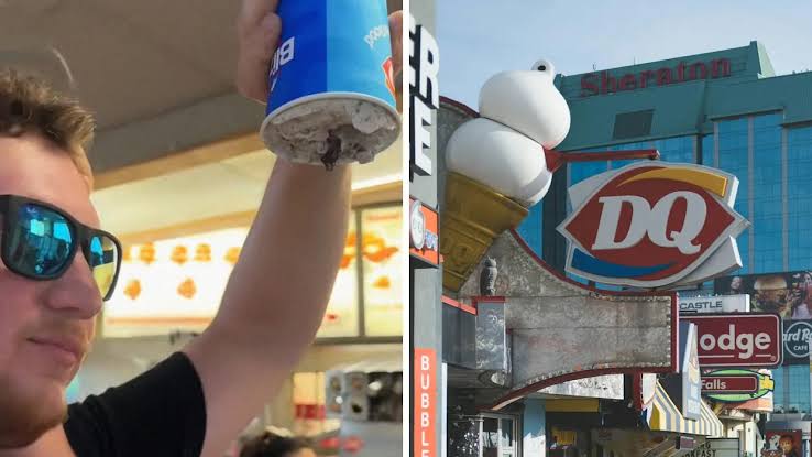 Man goes to Dairy Queen, waits for Blizzard to fall out so that he can get a free one: ‘Thanks for taking him off the market’