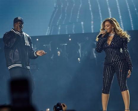 Jay-Z review – rap legend dazzles New York City with lavish spectacle, sharp bars and Beyoncé
