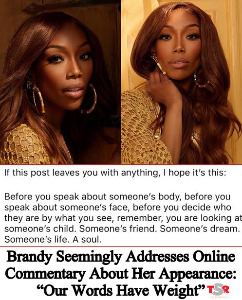 #TSRUpdatez: #Brandy shared a thoughtful message on Instagram about judging others based on their appearance. Her post comes after some social media users recently commented on her looks. (📸: @shaunandru) ✍🏾: #TSRStaffLG