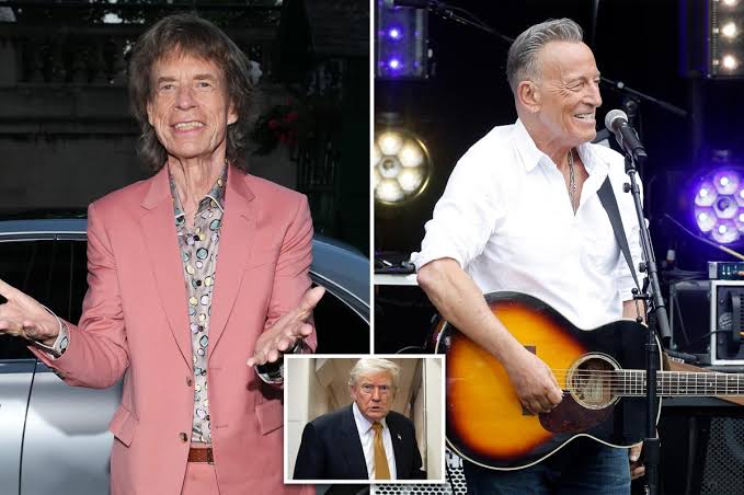 Mick Jagger says fans don’t want political lectures at concerts after Bruce Springsteen’s anti-Trump speeches