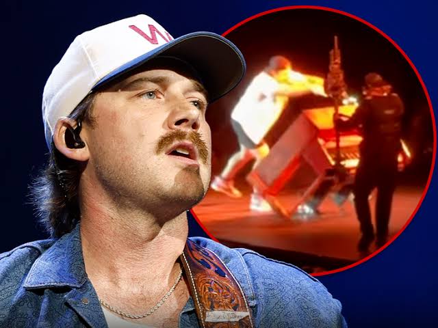 Morgan Wallen Flips Piano Onstage After Technical Issue, Video