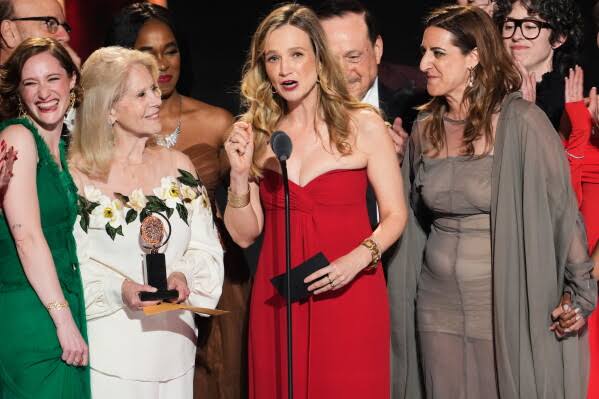 Broadway revivals and ‘Liberation’ win big at the Tony Awards, hosted by Pink