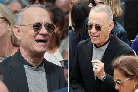 Tom Hanks viciously roasts MS NOW’s ratings while appearing live on-air with reporter