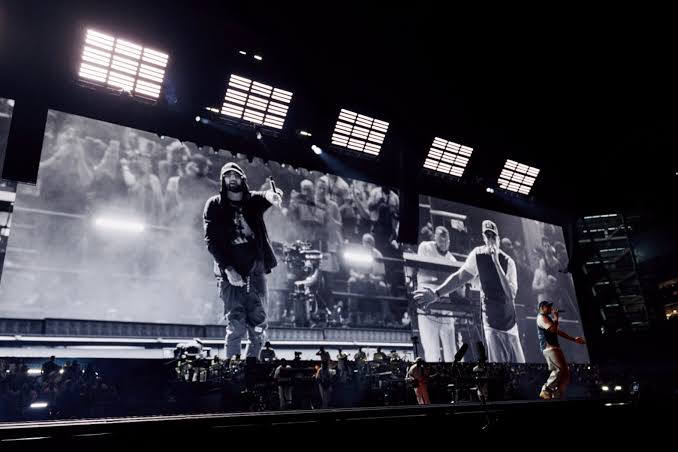 See Jay-Z Bring Out Eminem, Pharrell Williams at Yankee Stadium Night 2