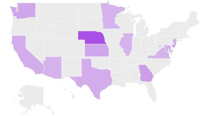 41 people being monitored for hantavirus exposure. See map of states.