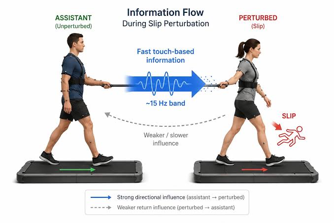 Why just sharing a stick while walking can significantly improve balance