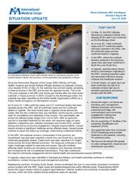 Ebola Outbreak, DRC and Region, Situation Report #8, June 24, 2026