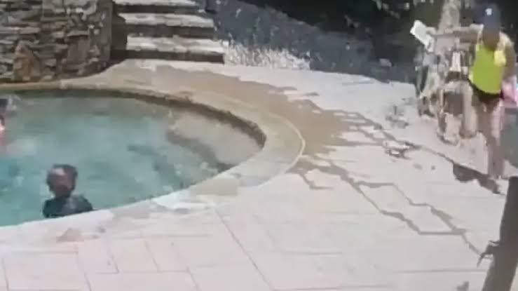 Hero son’s split-second warning saves sunbathing mom’s life