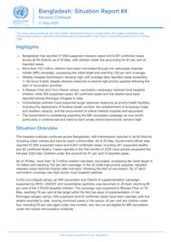 Bangladesh: Situation Report #4 - Measles Outbreak (21 May 2026)