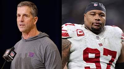 Giants' John Harbaugh not surprised by Dexter Lawrence's trade request: 'There's business involved'