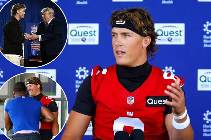 Giants’ Jaxson Dart breaks silence on controversial Trump introduction