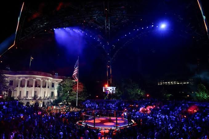 With UFC fight night wrapped at the White House, days of breakdown and cleanup begin