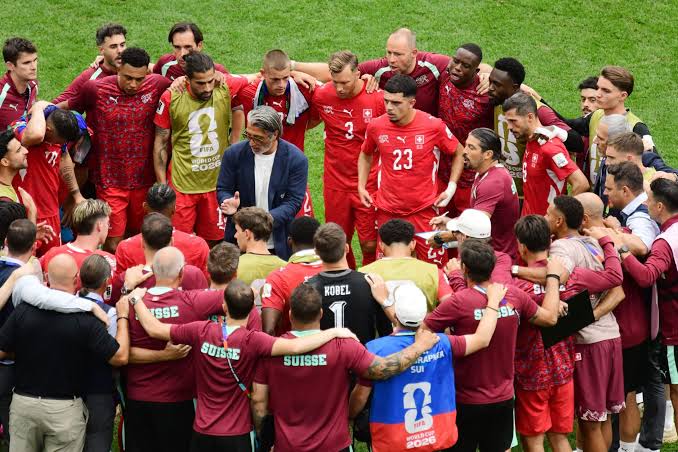 Switzerland’s energised huddle the secret to their penalty shootout success