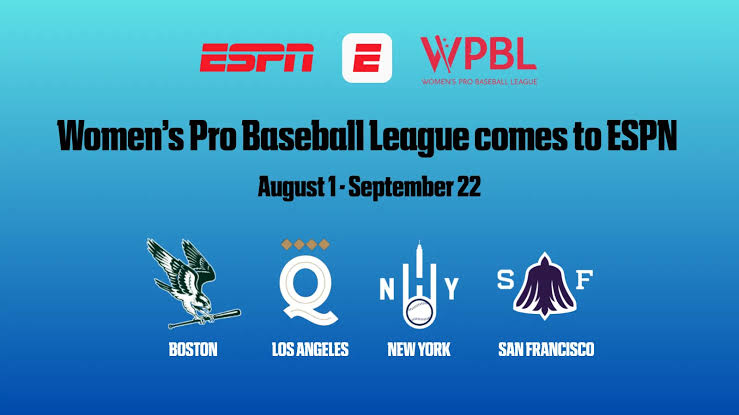 ESPN secures media rights to Women's Pro Baseball League, bringing full season and playoffs to ESPN starting August 1