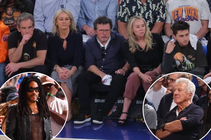 Lenny Kravitz, Dustin Hoffman headline A-list stars taking in Knicks-Cavaliers Game 1 at MSG