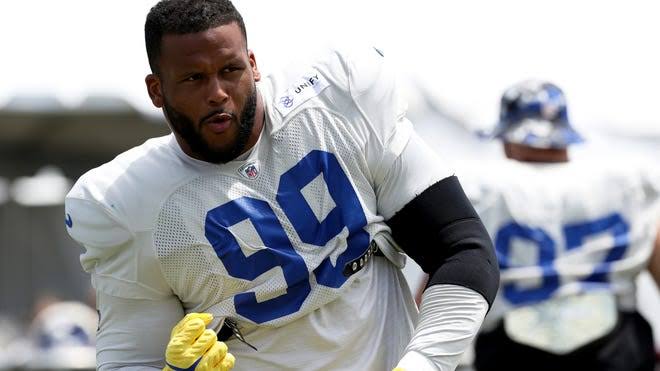 Aaron Donald flew his speed trainer out to LA from Pittsburgh