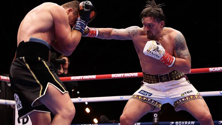 Oleksandr Usyk wins highly controversial stoppage over Rico Verhoeven to retain heavyweight championship