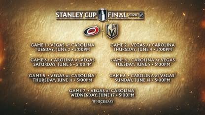 Vegas Golden Knights Announce On-Sale Details for 2026 Stanley Cup Final