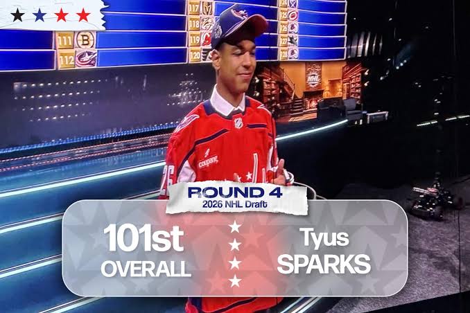 Washington Capitals trade up to select forward Tyus Sparks in fourth round of 2026 NHL Draft