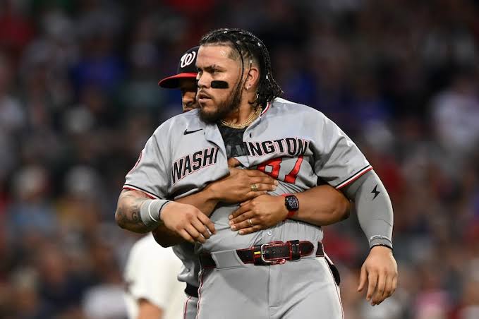 Red Sox, Nationals brawl as Willson Contreras charges mound, throws helmet at Cade Cavalli