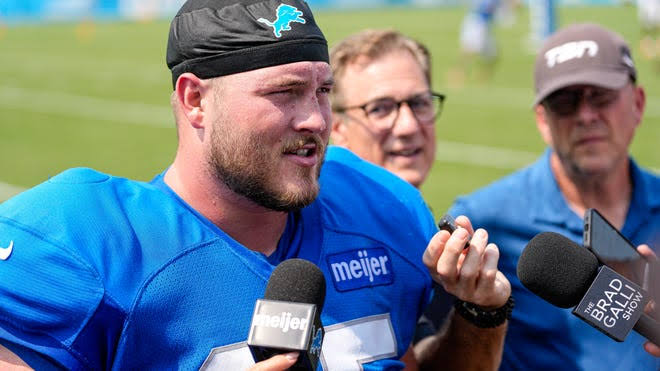 Lions observations: How O-line looked without Cade Mays after injury