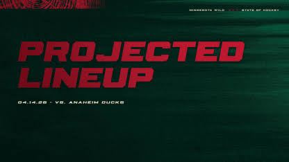 Projected Lineup: Wild vs. Ducks