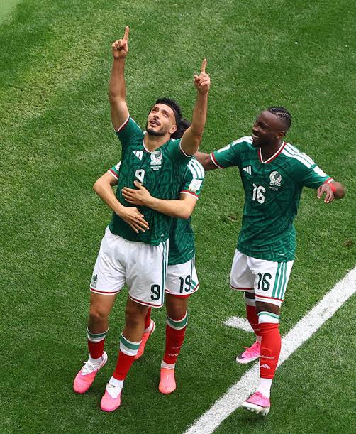 Fans celebrate Mexico’s victory during the 2026 FIFA World Cup in Mexico City