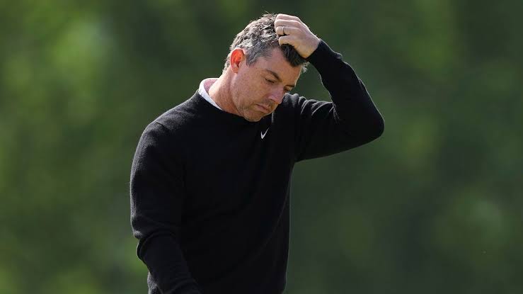 Rory McIlroy describes his opening round at the PGA Championship with a one-word expletive