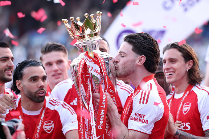 Arsenal trophy lift: Watch Gunners hoist Premier League trophy as 2025-26 champions