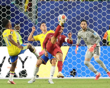 Colombia take top spot over Portugal after draw in battle of World Cup heavyweights