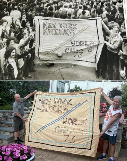 A 1973 Knicks Championship Banner and a Childhood Friendship Endure