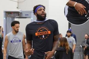 First look at Mitchell Robinson’s broken pinky as Knicks drama swirls on eve of NBA Finals