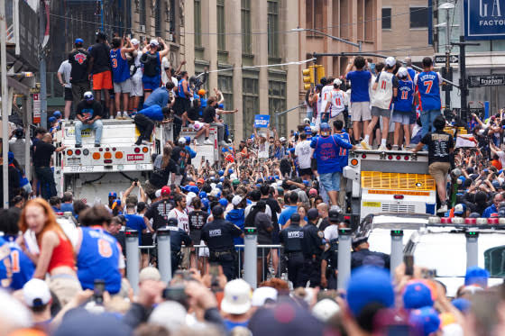 Woman who went viral for taking Knicks-themed trash can is no longer with JPMorgan Chase