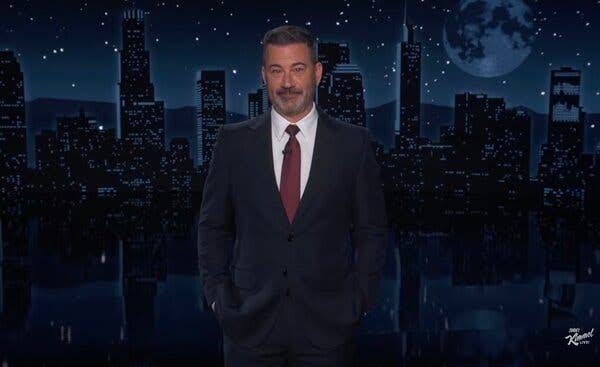 Jimmy Kimmel Calls a Technical Foul on Trump’s Apparent Game 3 Nap