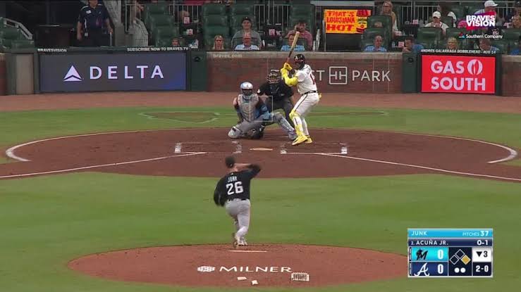 Not one but TWO Marlins outfielders helped this Acuña HR over the wall