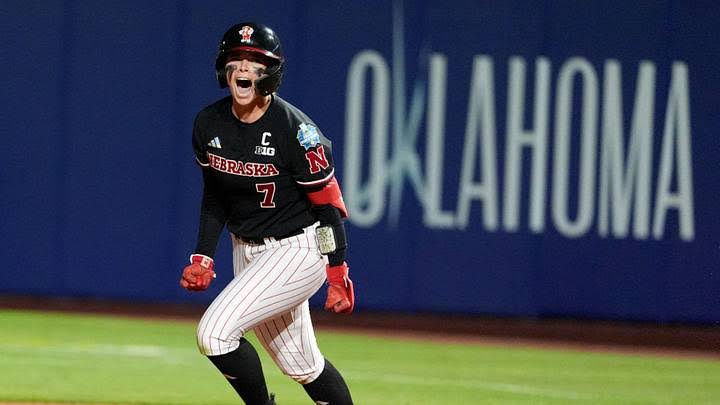 Ava Kuszak Calls Game as Nebraska Softball Beats Arkansas in Extra-Inning WCWS Thriller