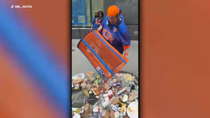 Knicks parade attendee fired after stealing a limited-edition trash can