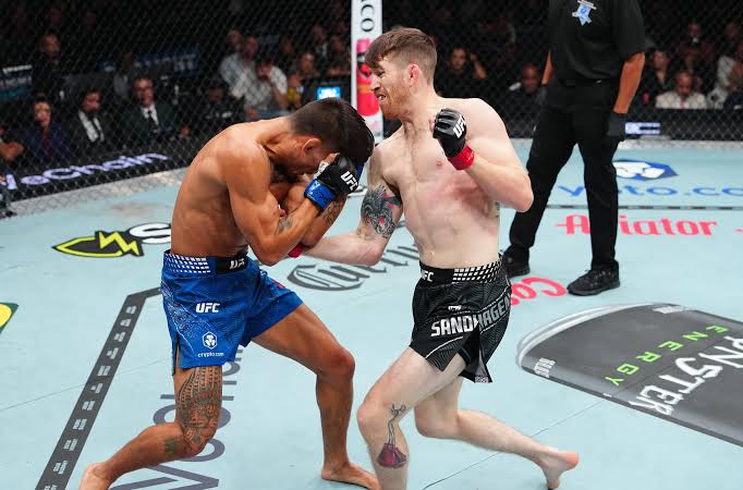 Cory Sandhagen shows off gnarly injury after submission attempt likely tore hamstring at UFC 329