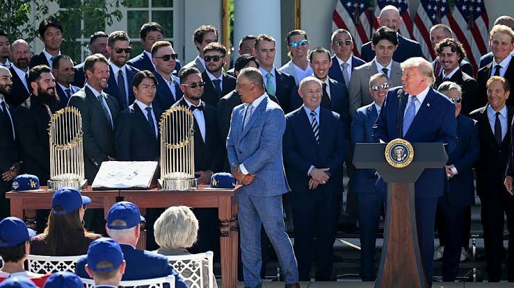 Trump hails Dodgers at second White House visit: 'One of the great brands'