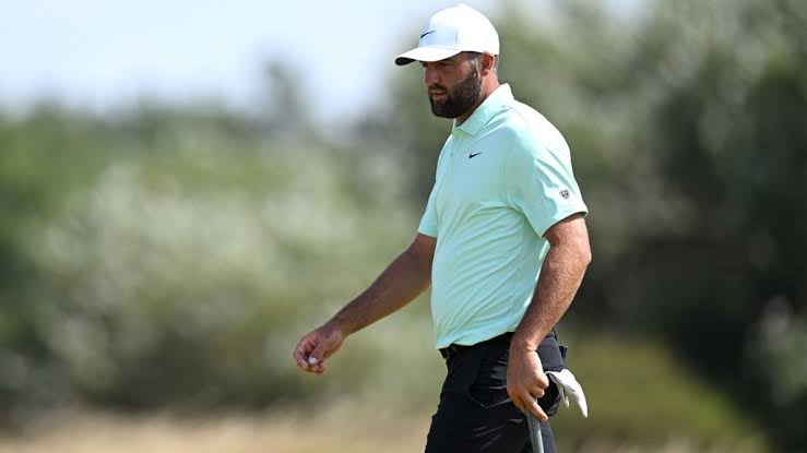 Scheffler recovers awry ball in first round of Open Championship