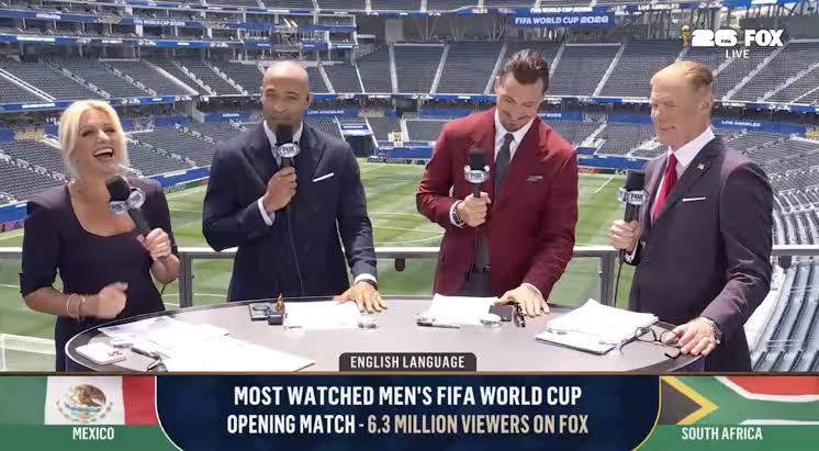 2026 FIFA World Cup opening match scores record audiences for Fox, Telemundo