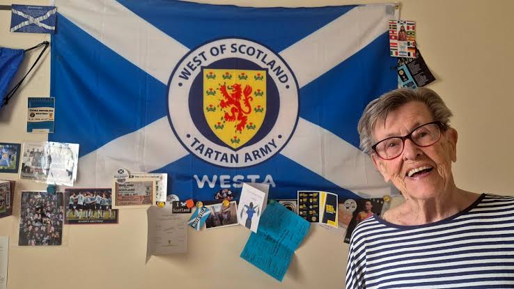 She waited decades for Scotland to make the World Cup. At 93, she'll cheer in person