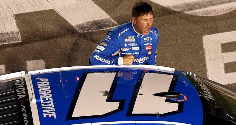 Photos: Denny Hamlin celebrates Nashville Superspeedway win