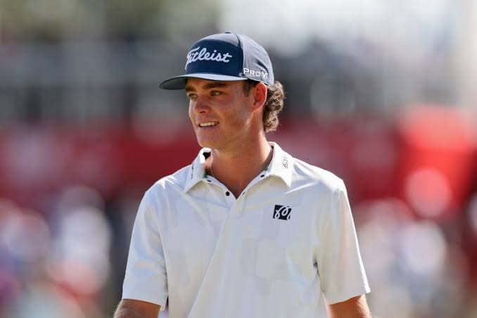 Jackson Koivun reacts after matching record set by Tiger Woods on the PGA Tour, 'it's pretty cool'