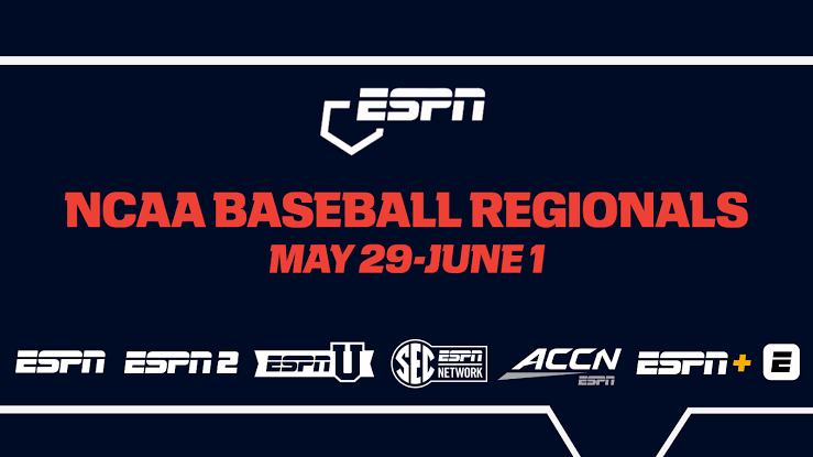 The #RoadToOmaha starts here: ESPN to present every pitch of the 2026 NCAA Baseball Regionals May 29-June 1