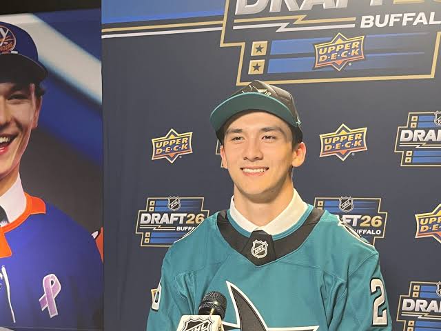 Lin on Practicing With Celebrini, Hanging With Buble, Representing Asians in Hockey